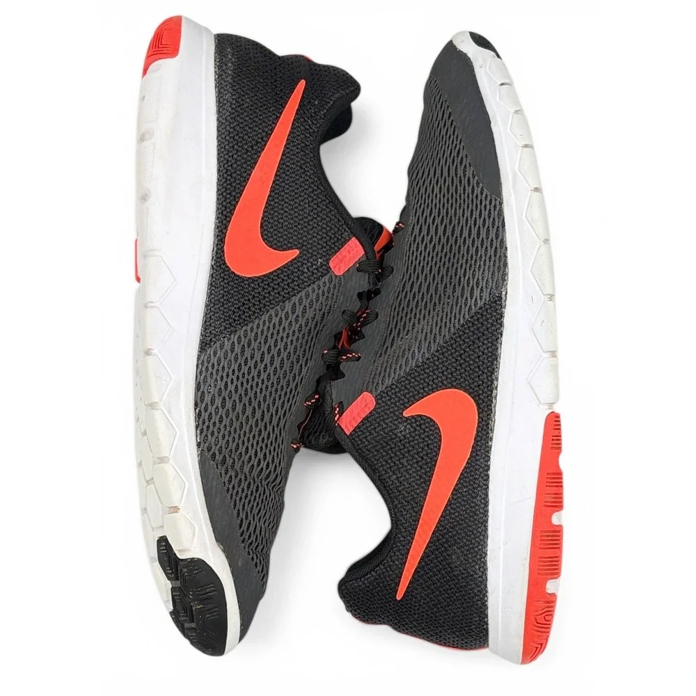 Nike Flex Experience RN 5 Mens 8.5 Black Orange‎ Training Running Shoes Athletic